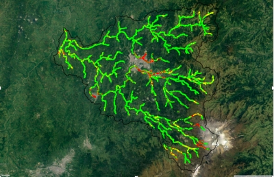 Afectación sobre las fajas de protección de los principales ríos que componen la Cuenca Alta del Río Cauca (CARC)